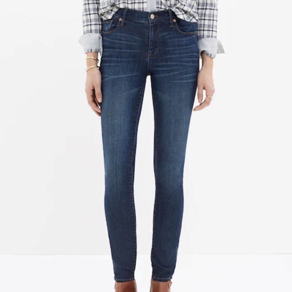Madewell Dark Blue High Riser Skinny Ankle Length Jeans SZ 27